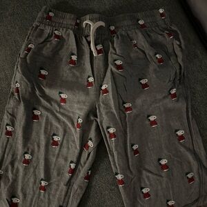 American Eagle Snoopy pants.
